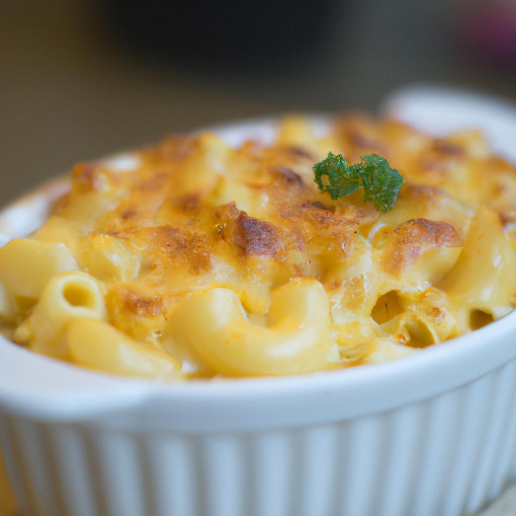 image from Baked macaroni cheese