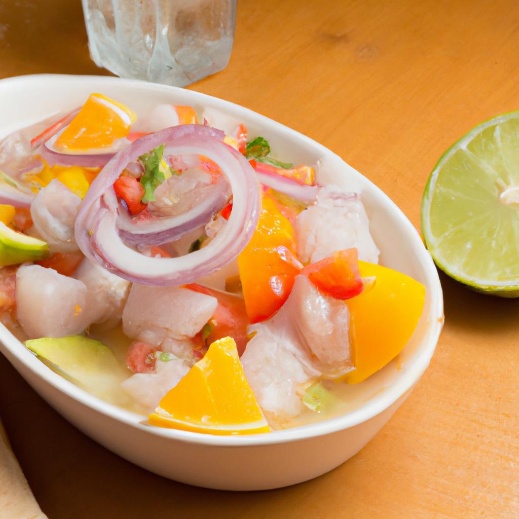 image from Ceviche (raw fish in citrus juice)