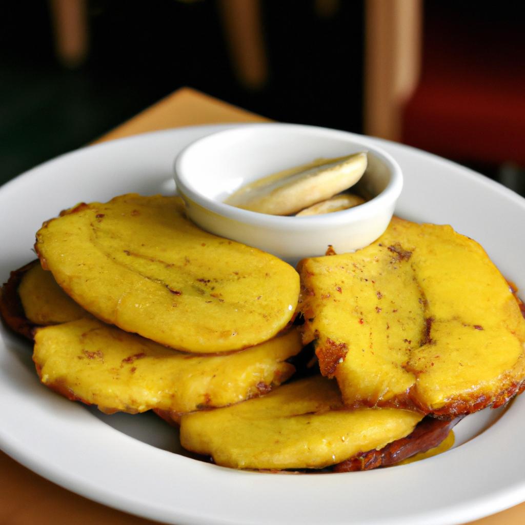 image from Tostones (twice-fried green plantains)