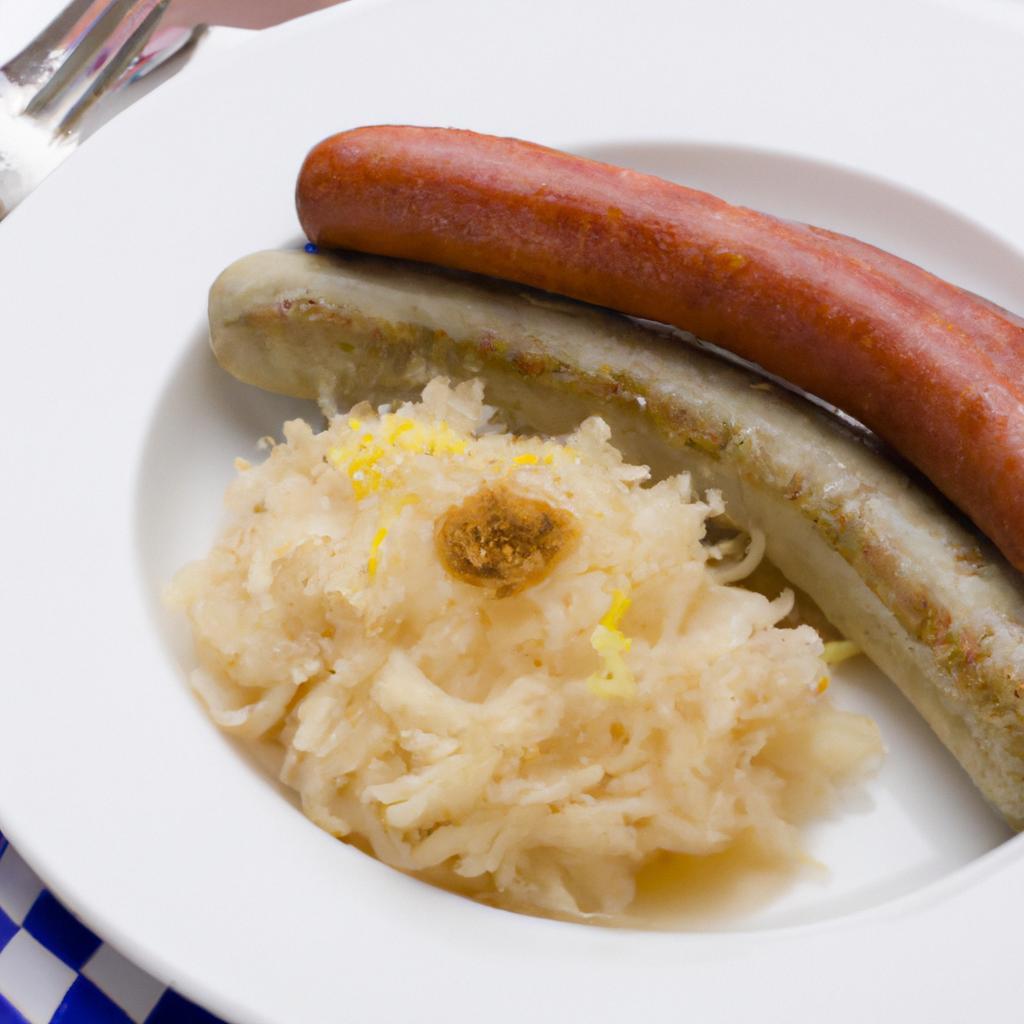 image from Bratwurst mit Sauerkraut (sausage with sauerkraut)