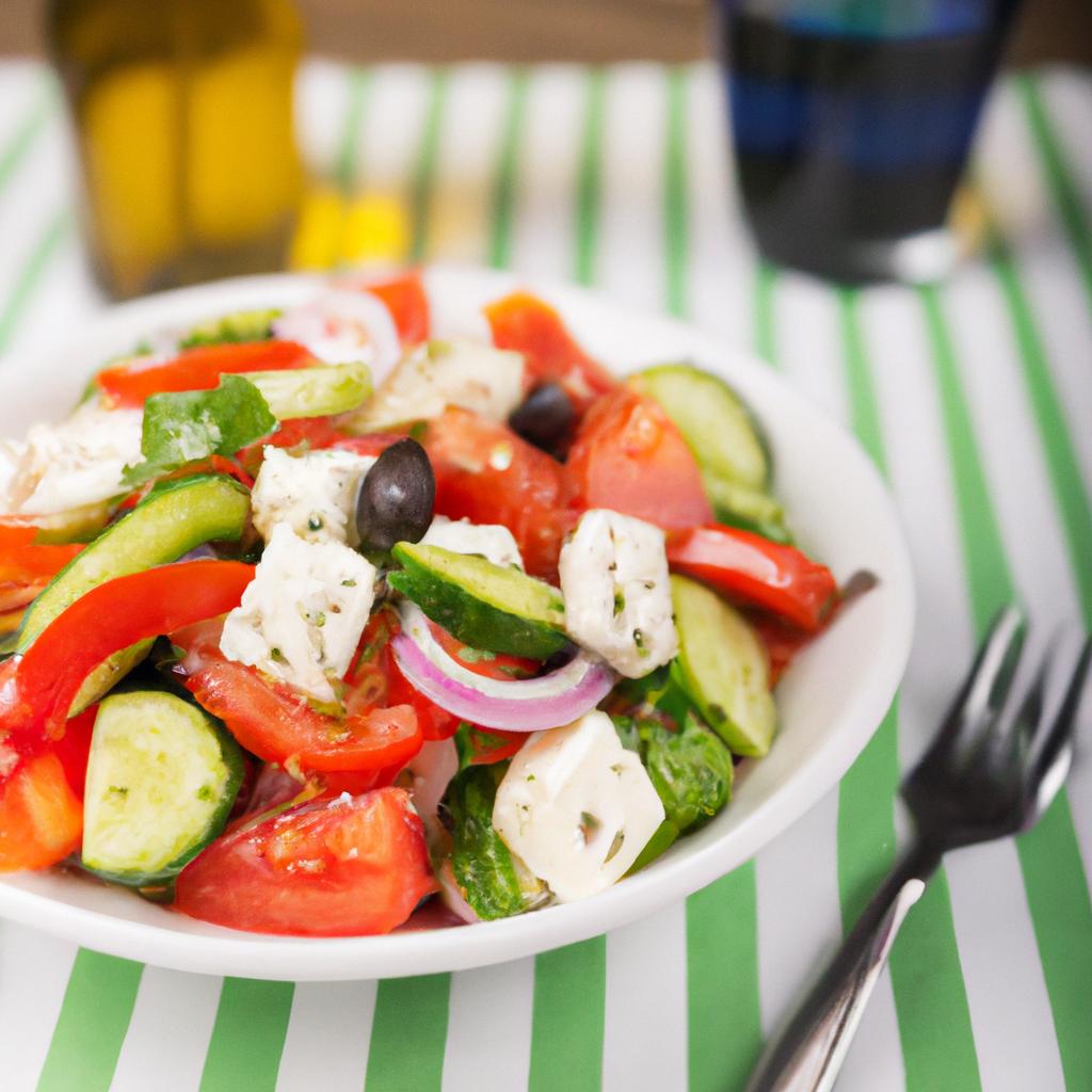 image from Greek salad (tomato, cucumber, feta)