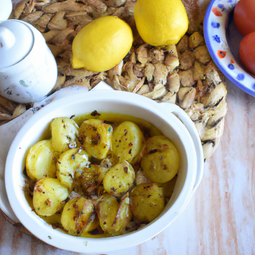 image from Lemon potatoes (potatoes cooked with lemon)
