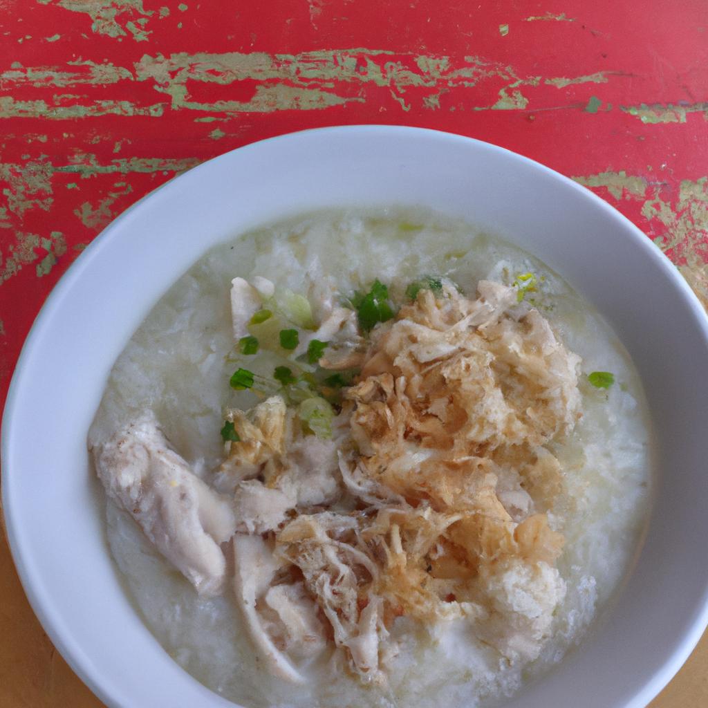 image from Bubur ayam - chicken porridge
