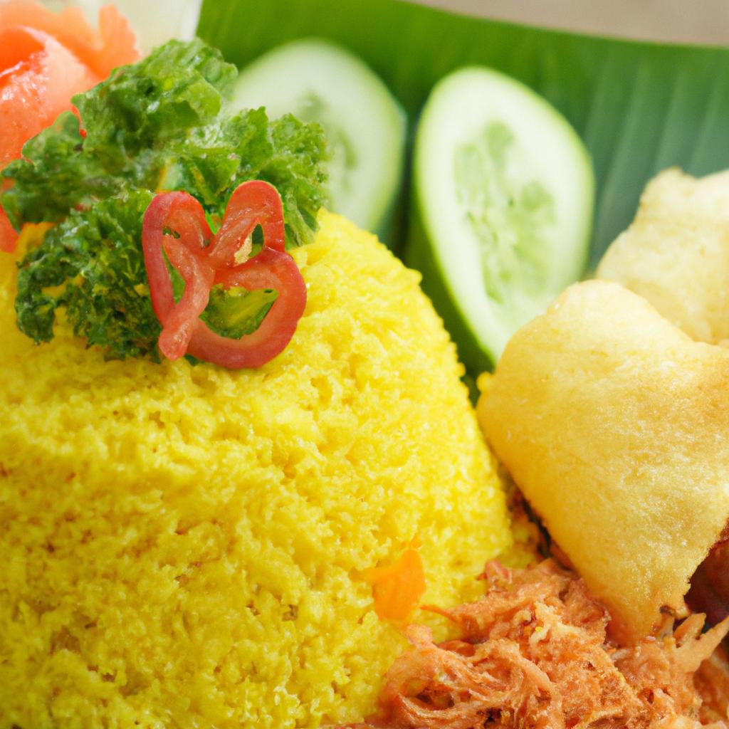 image from Nasi kuning - yellow rice