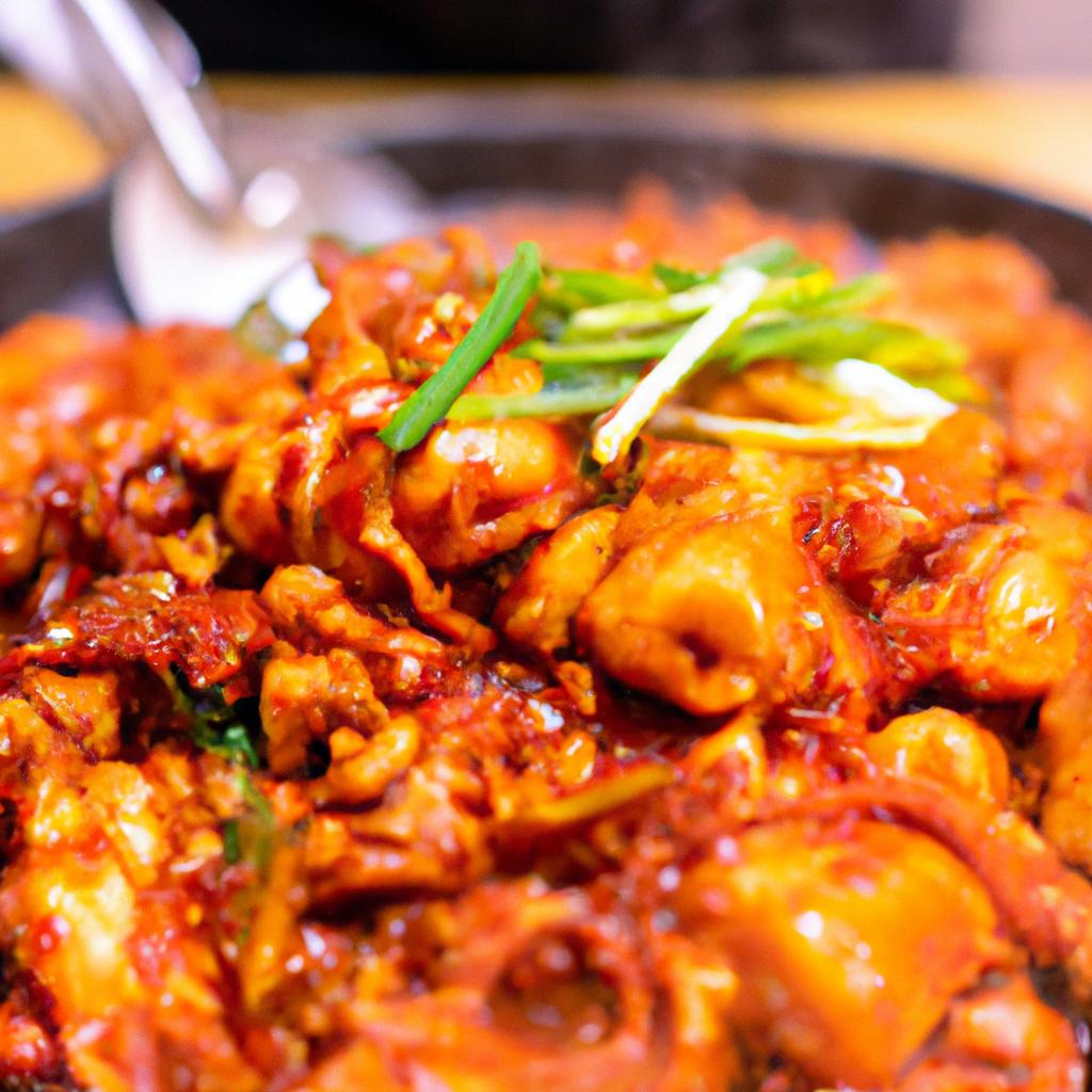 image from Dakgalbi spicy chicken stir fry