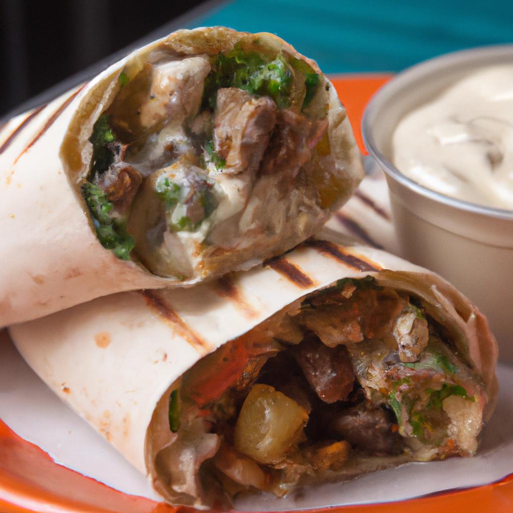 image from Shawarma Wrap with Tahini Sauce