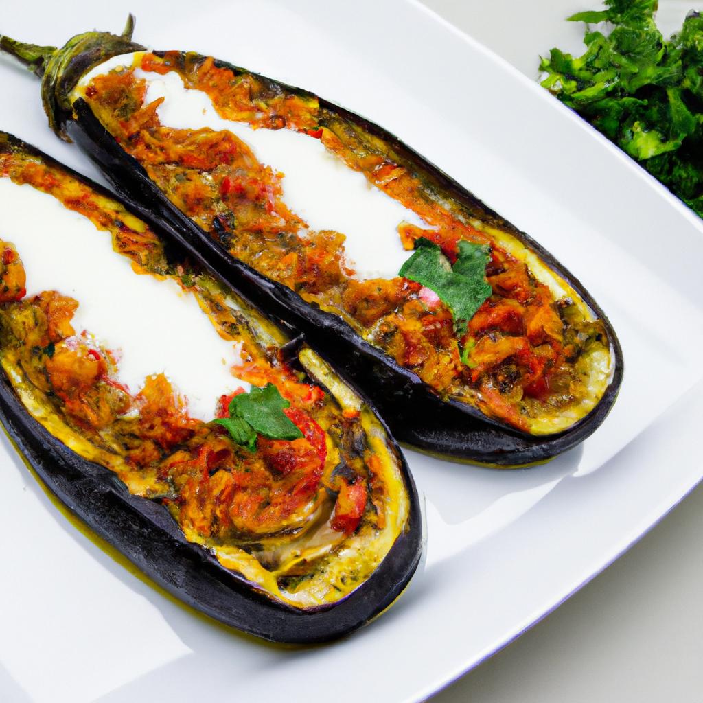 image from Karnıyarık (Stuffed Eggplants)