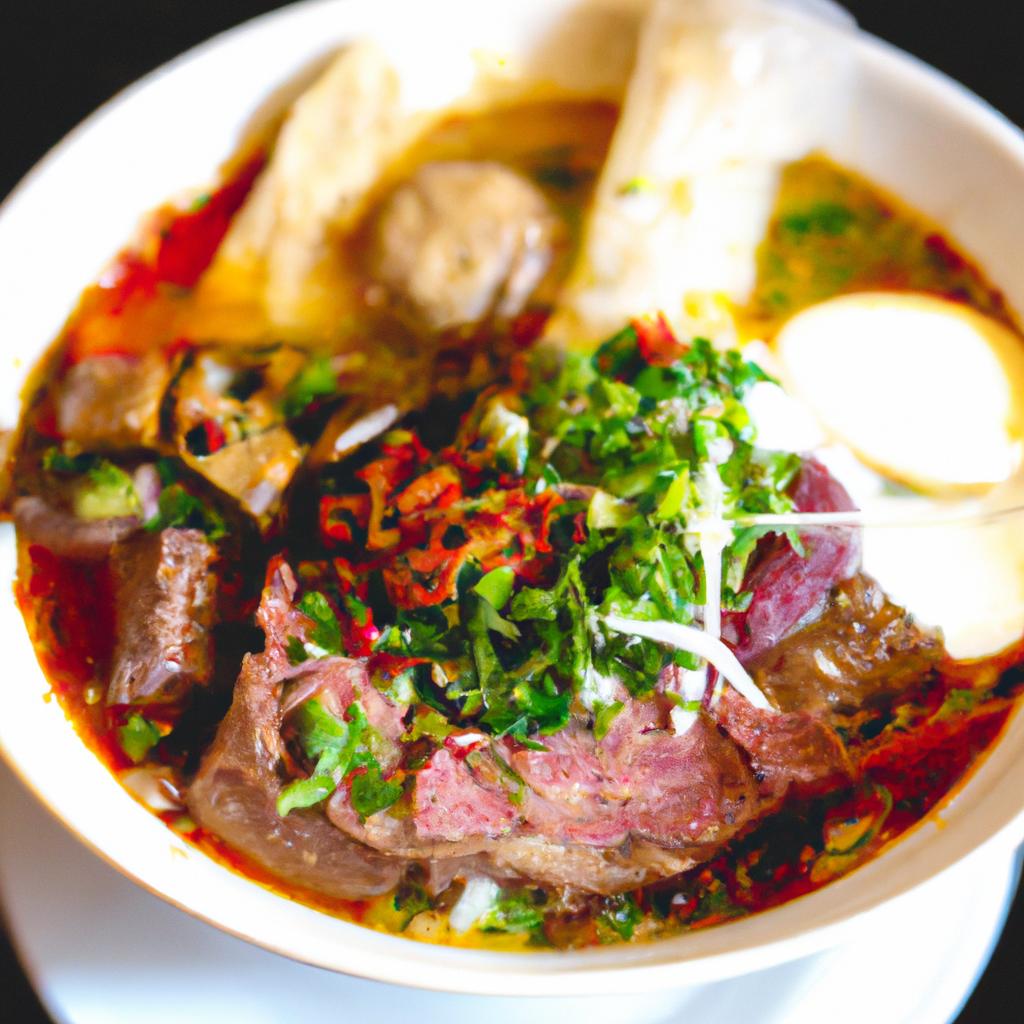 image from Bun bo Hue spicy beef noodle soup