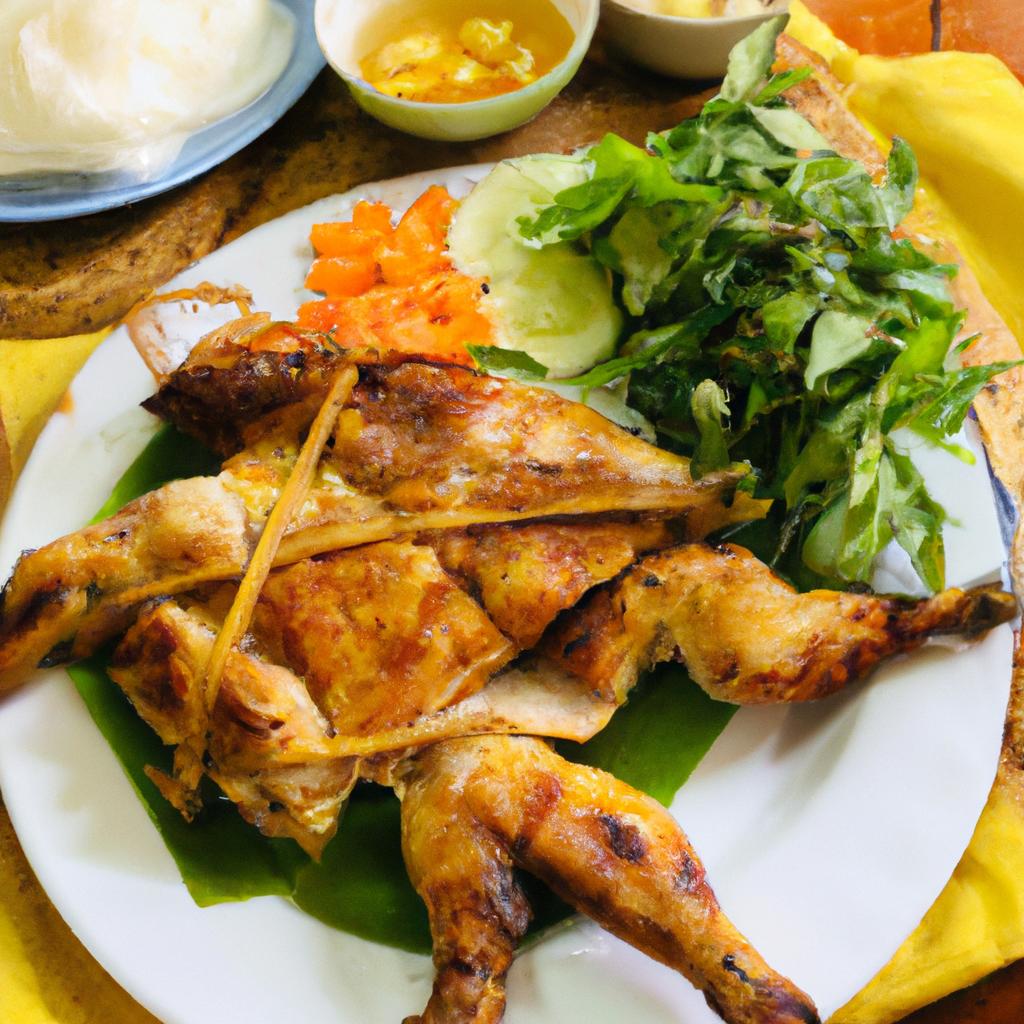 image from Ga nuong grilled chicken